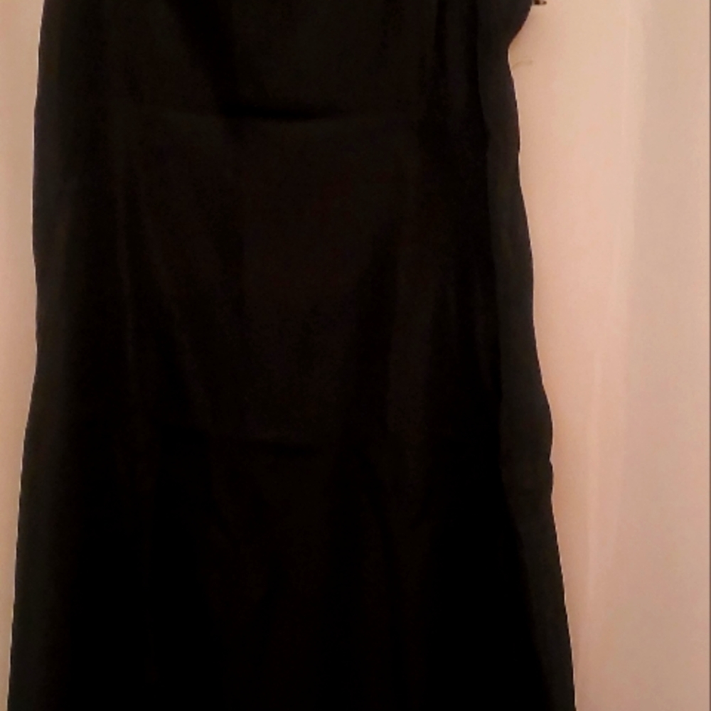 Black slip dress
